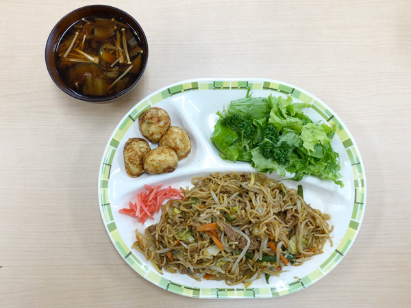 焼きそばとたこ焼き