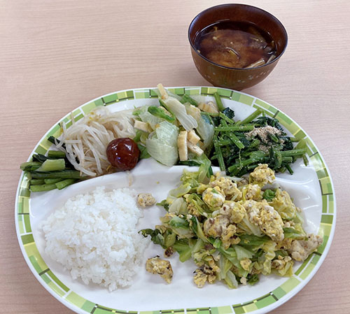 本日は野菜料理色々