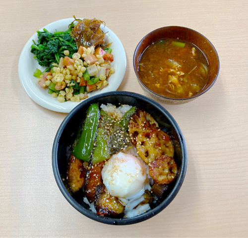 野菜の照り焼き丼