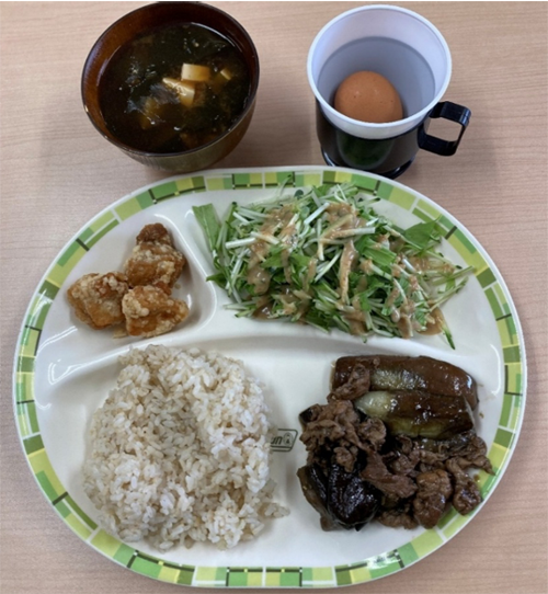 7月3日豚とナスの🍆炒め+寿雀卵
