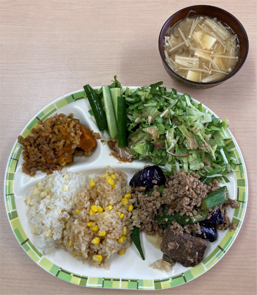 8月1日トウモロコシご飯2種