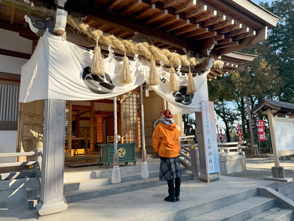 高森神社でのお参り