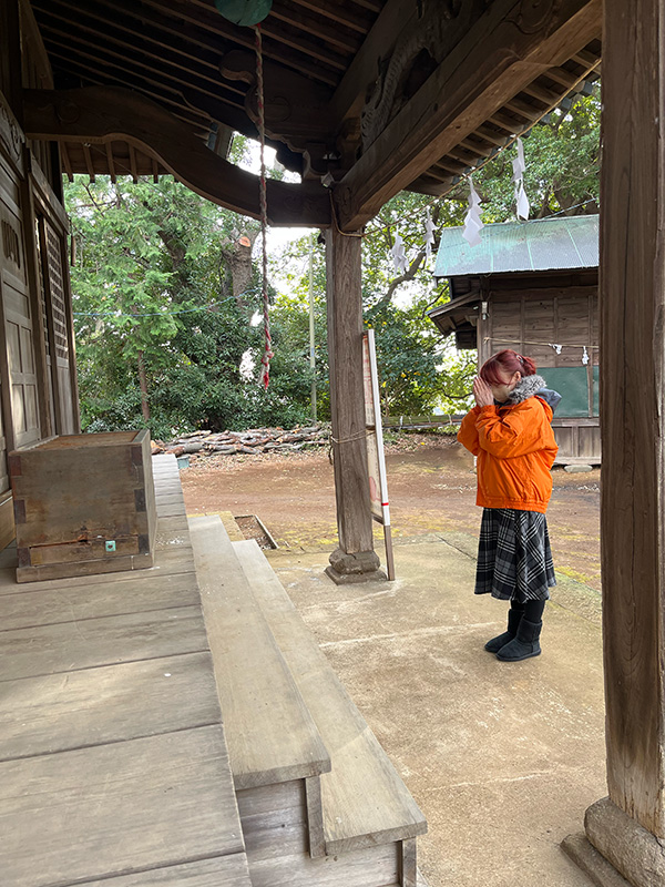 小金神社でのお参り