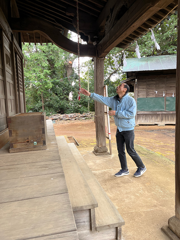 小金神社でのお参り